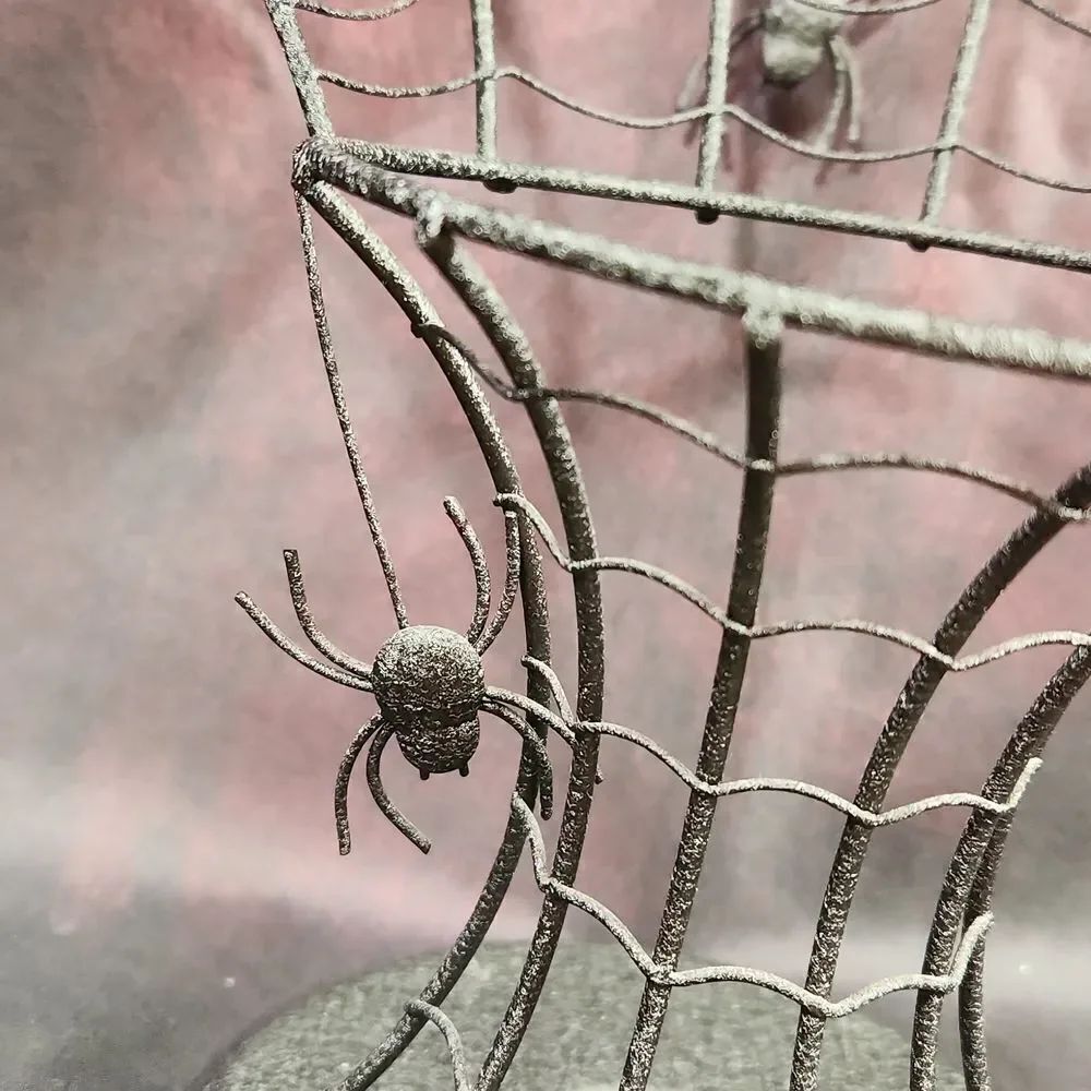 🩵PartyLite Black Spider Web Aroma Melt Warmer Base - Picture 5 of 8